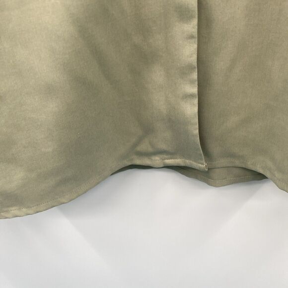 VTG ANNA & FRANK 100% SILK LIGHT GREEN LS BLOUSE SHOULDER PADS WOMENS XL - Picture 9 of 13